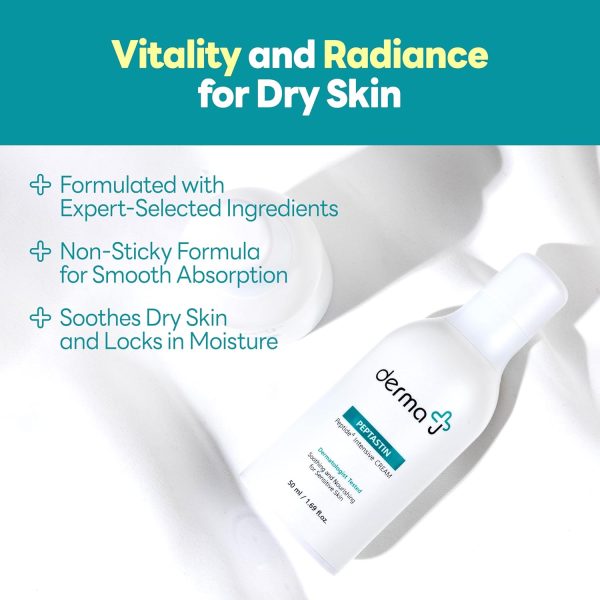 ⁦derma J Premium Face Cream: Enriched with Collagen-Boosting Peptides for Advanced Skin Recovery & Brightening Effects - Dermatologist's Choice for Intensive Care (1.69 Oz)⁩ - الصورة ⁦2⁩