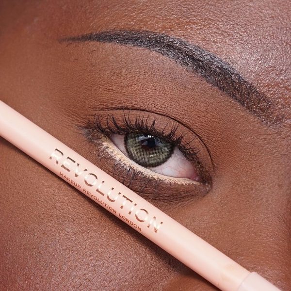 ⁦XX Revolution Makeup Revolution- Streamline Waterline- Eyeliner Pencil-Nude|Ultra Creamy And Pigmented Texture|Smooth And Buttery Application|Smudge Proof|Built In Smudger For Smokey Looks|1.3Gm⁩ - الصورة ⁦3⁩