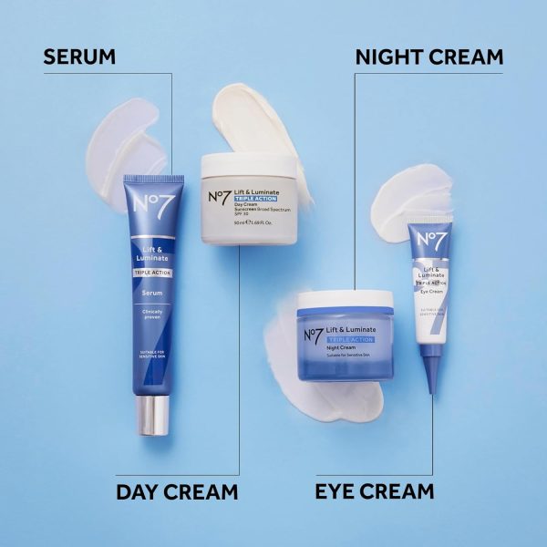 ⁦No7 Lift & Luminate Triple Action Eye Cream - .5oz⁩ - الصورة ⁦7⁩