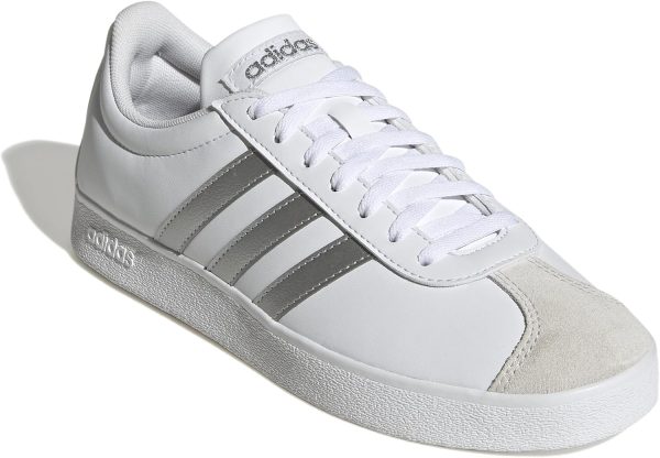 ⁦adidas VL COURT BASE FTWWHT/SILVMT/GREONE SKATEBOARDING SHOES - LOW (NON FOOTBALL) for WOMEN size⁩ - الصورة ⁦3⁩