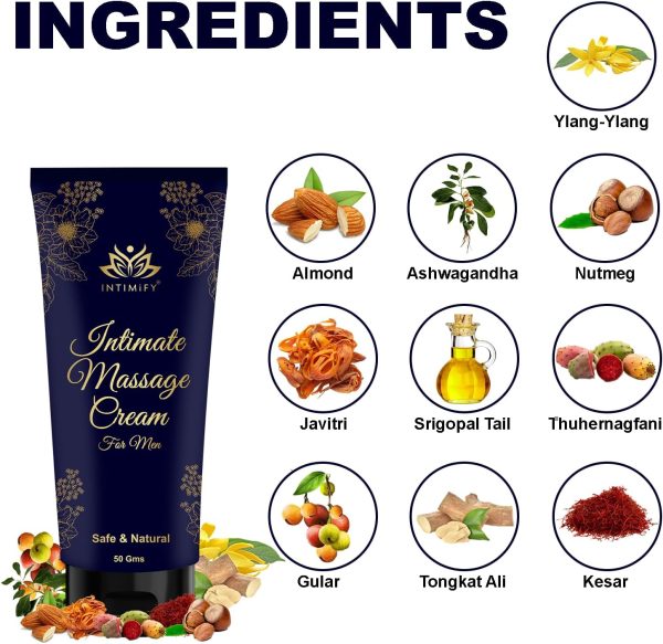 ⁦INTIMIFY Ayurvedic Cream For Men 50 Gm⁩ - الصورة ⁦2⁩