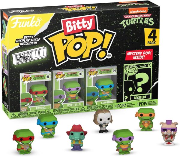 ⁦Funko Bitty POP! Teenage Mutant Ninja Turtles - 8-Bit Raphael, 8-Bit Donatello, 8-Bit Leonardo and a Surprise Mini Figure - 0.9 Inch (2.2 cm) - TMNT Collectible - Gift Idea - TV Fans⁩ - الصورة ⁦11⁩