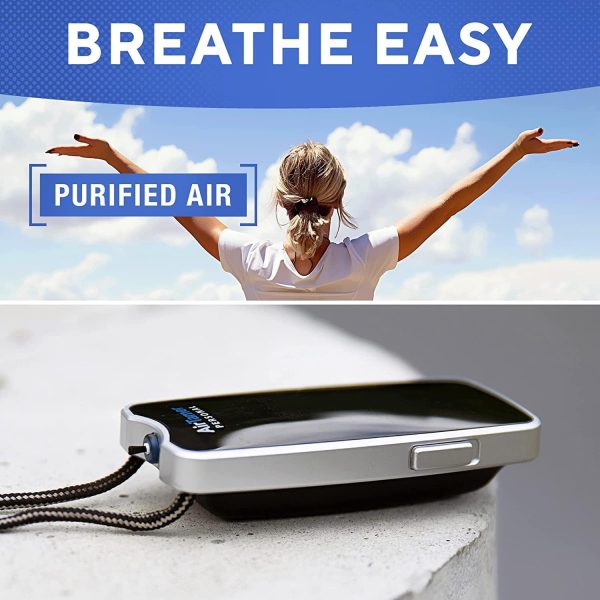 ⁦AirTamer A310 Rechargeable Personal Air Purifier, Proven Performance, Virus and Pollutant Tested*, Black with Metal Travel Case⁩ - الصورة ⁦4⁩