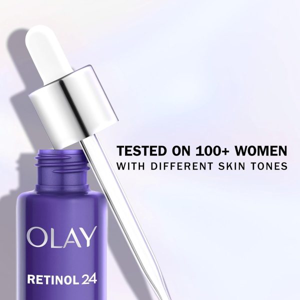 ⁦Olay Retinol 24 Night Serum for Face, Skincare with Retinyl Propionate. Anti Ageing Renewal Skin Care with 3 Actions: Smooths, Renews and Hydrates, 40ml⁩ - الصورة ⁦6⁩