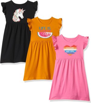 T2F girls Girls Casual dress-DRZ3P02 Casual Dress (pack of 3)