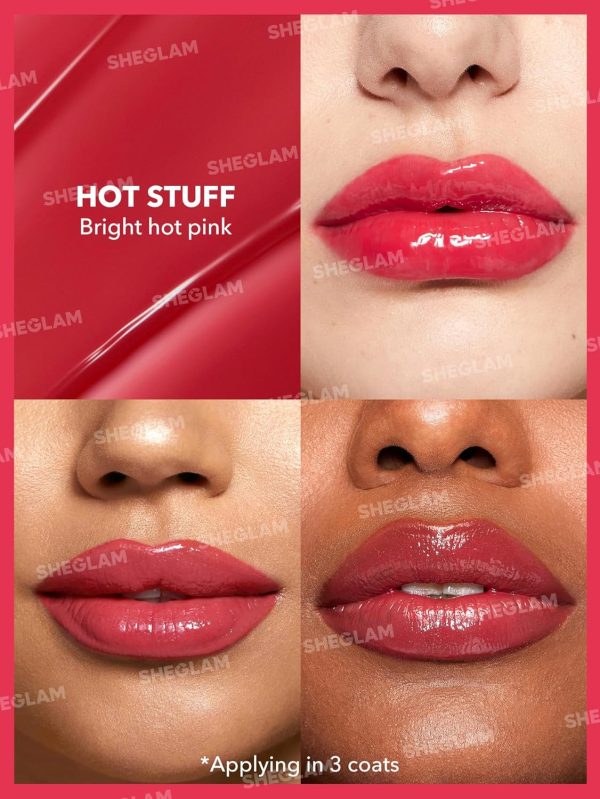 ⁦SHEGLAM Pouty Lip Balm - Perfect Shine Hot Stuff'⁩ - الصورة ⁦4⁩