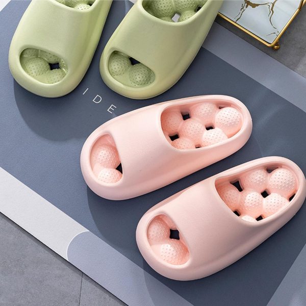 ⁦Bestgift Slippers indoor home female summer couple massage bathroom bath non-slip wear-resistant⁩ - الصورة ⁦4⁩