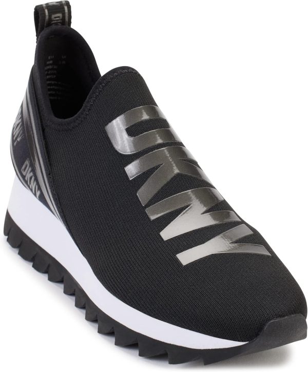 DKNY Women's Rubber Sole Knit Low-top Sneaker
