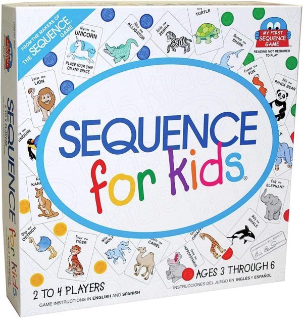 ⁦HALAMODO Sequence Box Edition Board & Card Game, Junior Sequence for Kids Age 3+ for Gifting, Party, Picnic, Time Spending With Party Funny Toy Family Games(2-4 Players)⁩ - الصورة ⁦2⁩