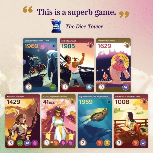 ⁦Underdog Games Trekking Through History: The Family Board | Adventure Through Time and Witness Incredible Events During Family Night | Ages 10 and Up⁩ - الصورة ⁦2⁩