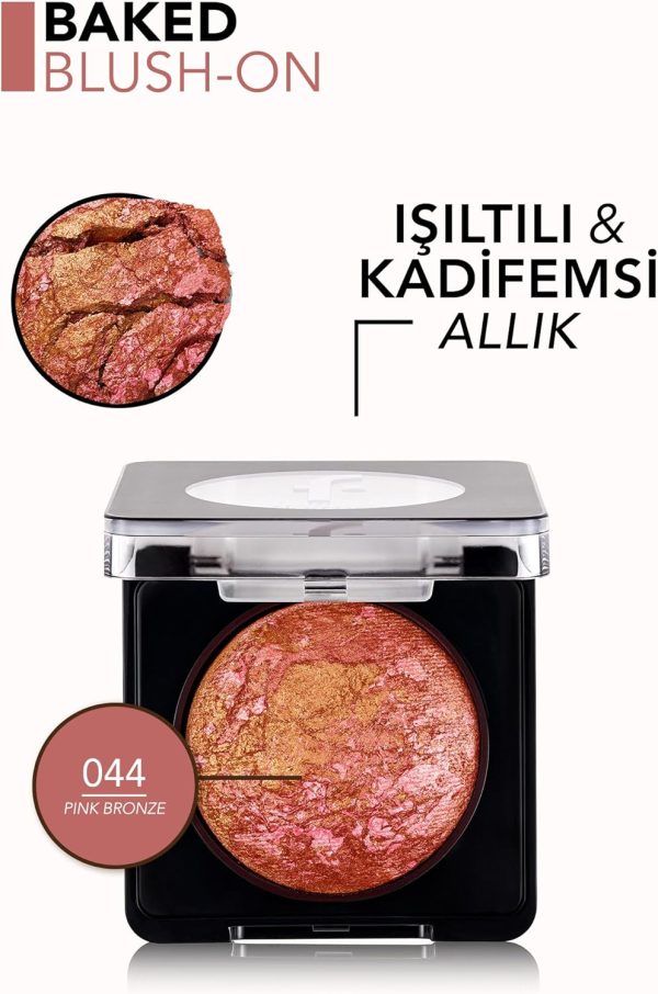 ⁦Flormar Baked Blush-On 044 Pink Bronze⁩ - الصورة ⁦4⁩
