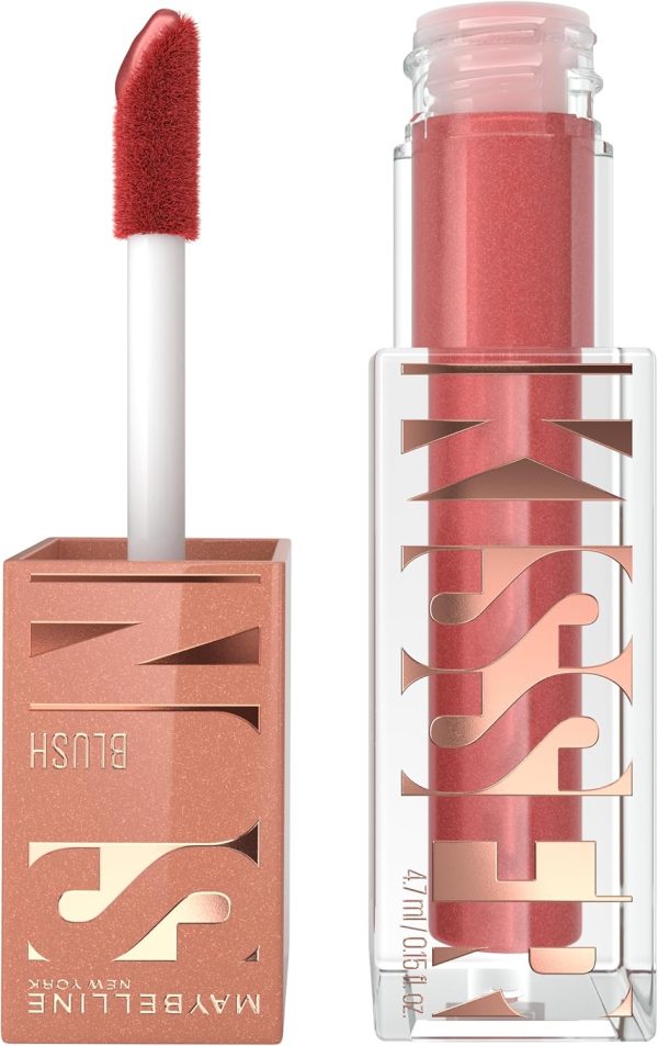 ⁦MAYBELLINE New York, Sunkisser Multi-Use Liquid Glow Blush and Bronzer, Blendable, Longwear, Glowy Make Up, with Vitamin E, 06 City Sizzle, 1 Count⁩ - الصورة ⁦2⁩