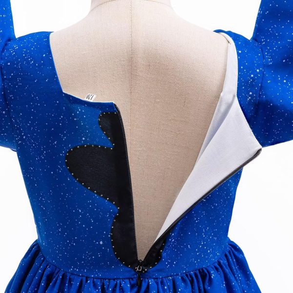 ⁦Sztylong Girls Cartoon Blue Dress⁩ - الصورة ⁦4⁩