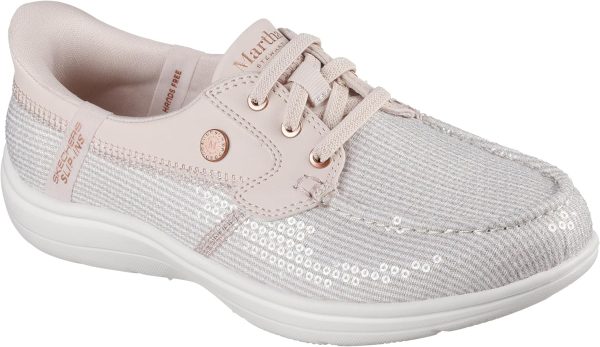 Skechers Martha Stewart On-the-go Flex Radiant Hands Free Slip-ins Sequin Boat Shoe womens Boat Shoe