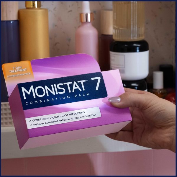 ⁦Monistat 7-Day Yeast Infection Treatment | Cream + External Itch Relief Cream⁩ - الصورة ⁦3⁩