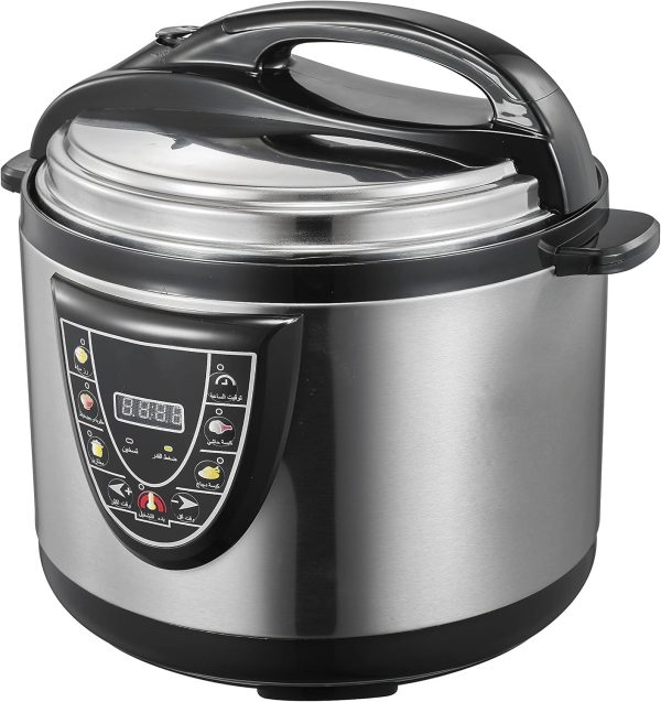 ⁦Arrow 12 Liter 1600W Electric Pressure Cooker With Stainless Steel, RO-12SEC⁩ - الصورة ⁦2⁩
