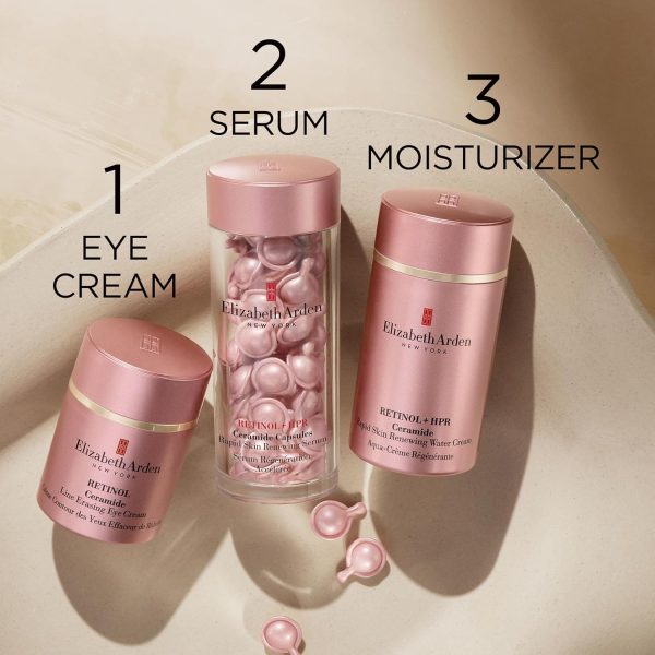 ⁦Elizabeth Arden Retinol + HPR Ceramide Capsules, Anti-Aging Skin Renewing Serum, Skincare Gift for Women, Reduces Fine Lines & Wrinkles⁩ - الصورة ⁦16⁩