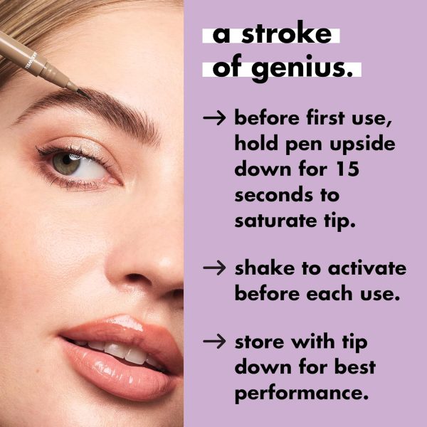 ⁦e.l.f. Holy Strokes Micro-Fine Brow Pen, for a Natural Look, Long-Lasting Eyebrow Pencil, Waterproof & Smudge-Proof, Vegan & Cruelty-Free, Espresso⁩ - الصورة ⁦4⁩