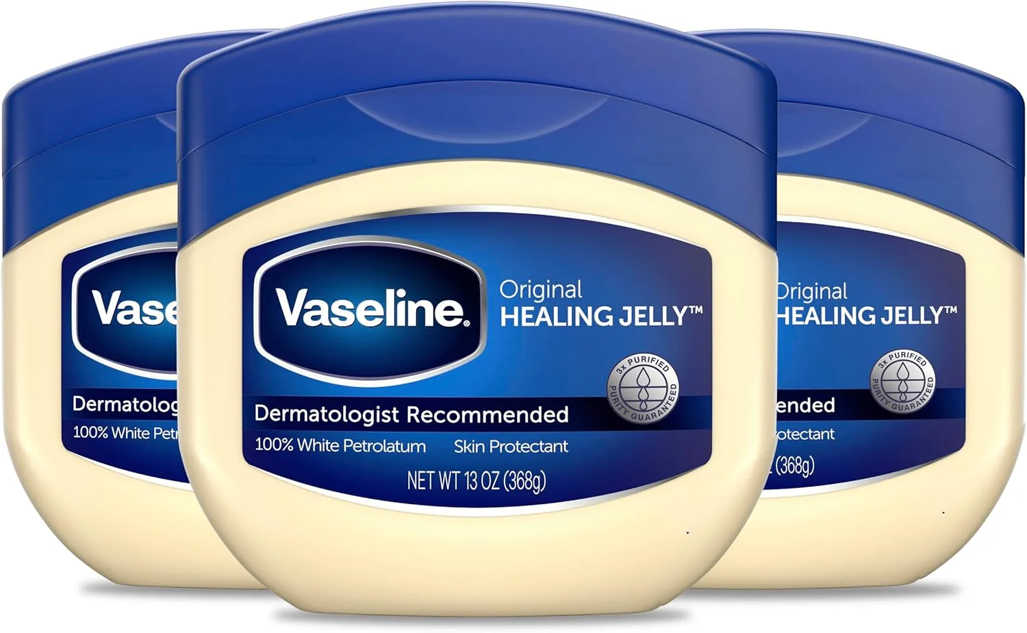 Vaseline Petroleum Jelly, Original 13 oz, Pack of 3