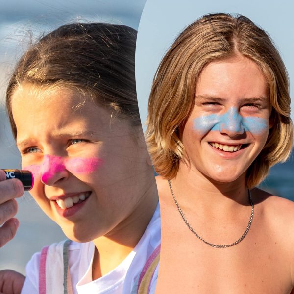 ⁦Sun Zapper Zinc Oxide Sun Block - Pink, White & Blue - SPF 50+ - Very High Sun Protection.⁩ - الصورة ⁦3⁩