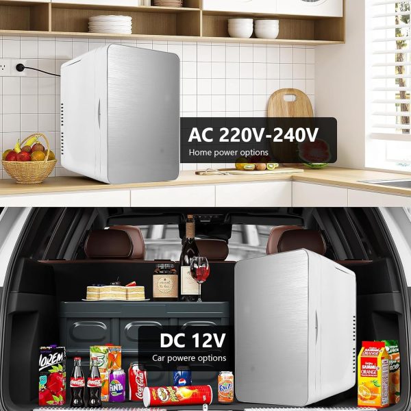 ⁦Mini Fridge 22 Litre/Cooler and Warmer | AC/DC | Small Fridge for Bedrooms⁩ - الصورة ⁦6⁩