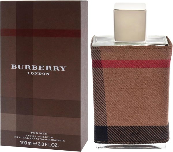 ⁦Burberry London Eau De Toilette Spray for Men, 100 ml⁩ - الصورة ⁦5⁩