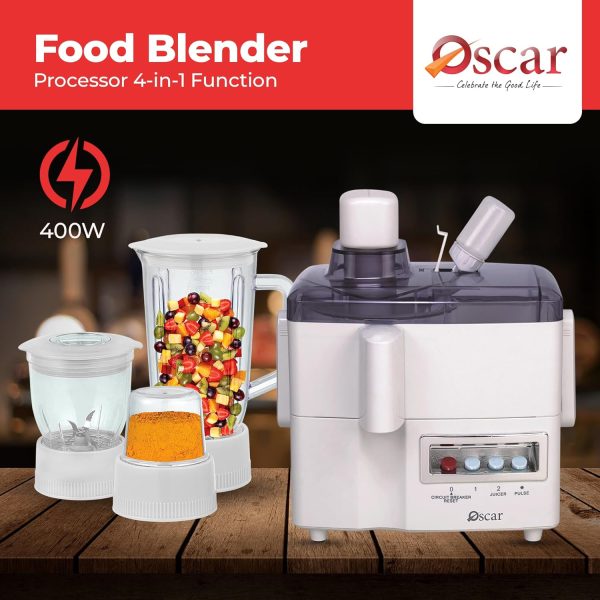 ⁦OSCAR | Food Processor | Model: OFB176 | One Solution for Cutting, Chopping, and Dough Making, etc | Multiple Accessories, Large Capacity Bowl, Powerful Motor, Strong Construction⁩ - الصورة ⁦8⁩