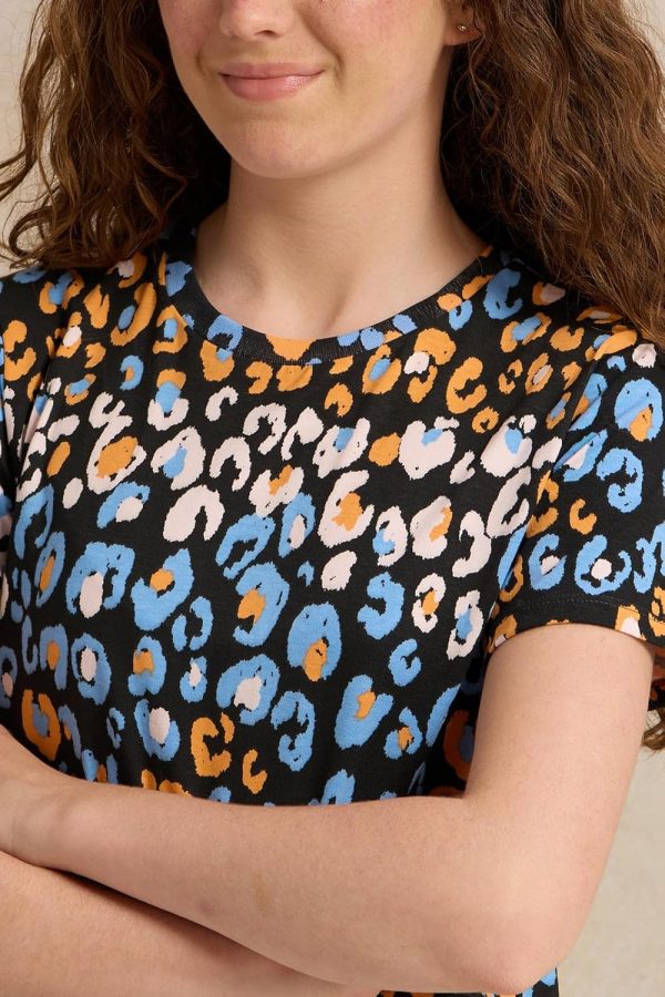 ⁦REDTAG Senior Girls Multicolour Printed T-Shirt⁩ - الصورة ⁦5⁩