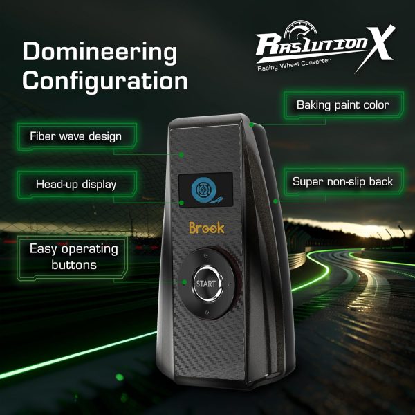 ⁦Brook Ras1ution X with Keychain – Xbox Racing Wheel Converter, Adapter for Series X|S, One & 360 | Supports 60+ Wheels, Force Feedback, App Customization [Official Exclusive Edition]⁩ - الصورة ⁦6⁩