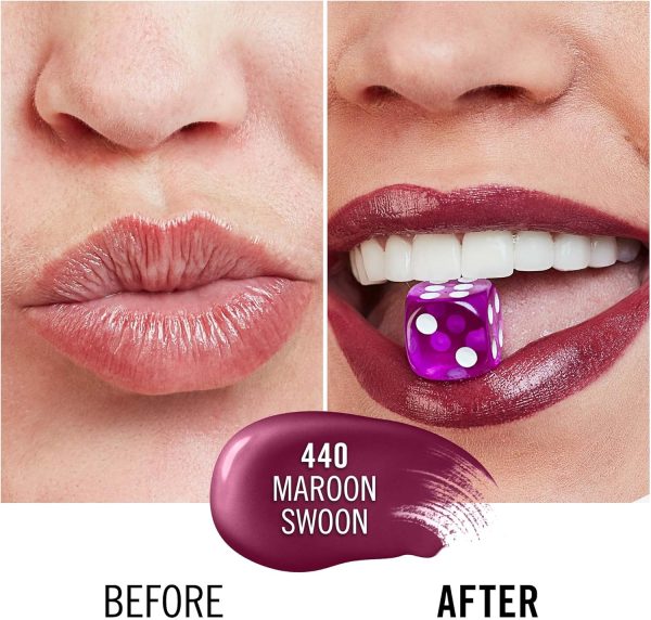 ⁦Rimmel London Lasting Provocalips - 440 - Maroon Swoon Liquid Lipstick, 2.2ml + 1.7g⁩ - الصورة ⁦8⁩