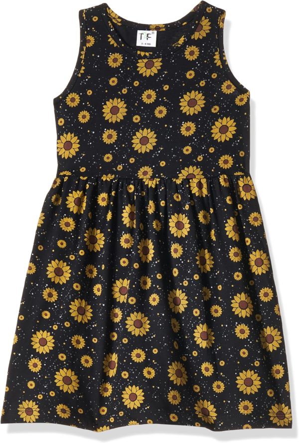 ⁦T2F girls Girls Sleeve Less Casual dress-GLS-DRZ-04 Casual Dress (pack of 3)⁩ - الصورة ⁦3⁩