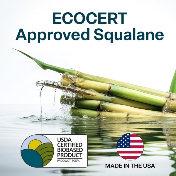 ⁦QRxLabs Plant-Based Squalane HA+ Moisturizing Cream with Hyaluronic Acid - Organic ECOCERT Approved USDA Certified Squalane Derived from Sugarcane - Moisturizer for Face, Body & Skin - 2 Fl Oz / 60 ml⁩ - الصورة ⁦8⁩
