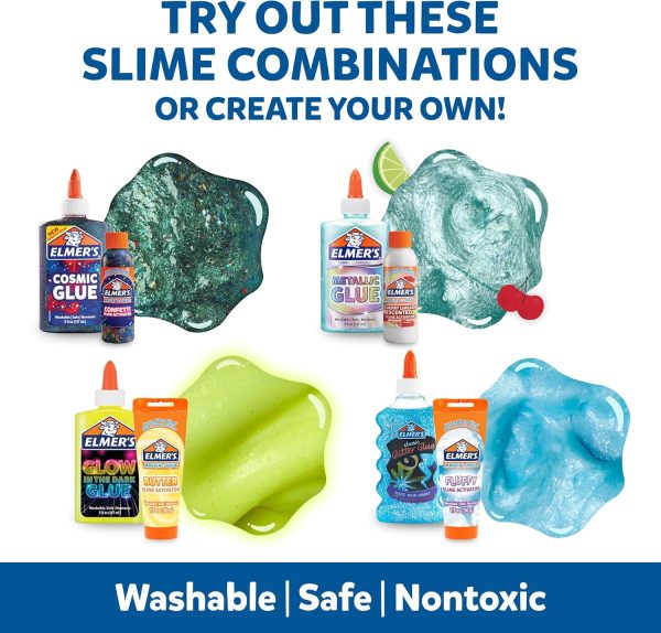 ⁦Elmer’s All-Star Slime Kit, Includes Liquid Glue, Slime Activator, and Premade Slime, 9 Count⁩ - الصورة ⁦5⁩