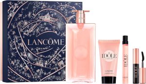 Lancôme Idôle Eau de Parfum Gift Set includes Idôle Eau de Parfum, 100Ml, Idôle Power Cream, 50Ml, Idôle Eau de Parfum Spray 10M, and Lash Idôle Mascara Mini, 2Ml