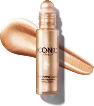 ICONIC London Rollaway Glow Highlighter Makeup, Champagne Chic, 8 ml