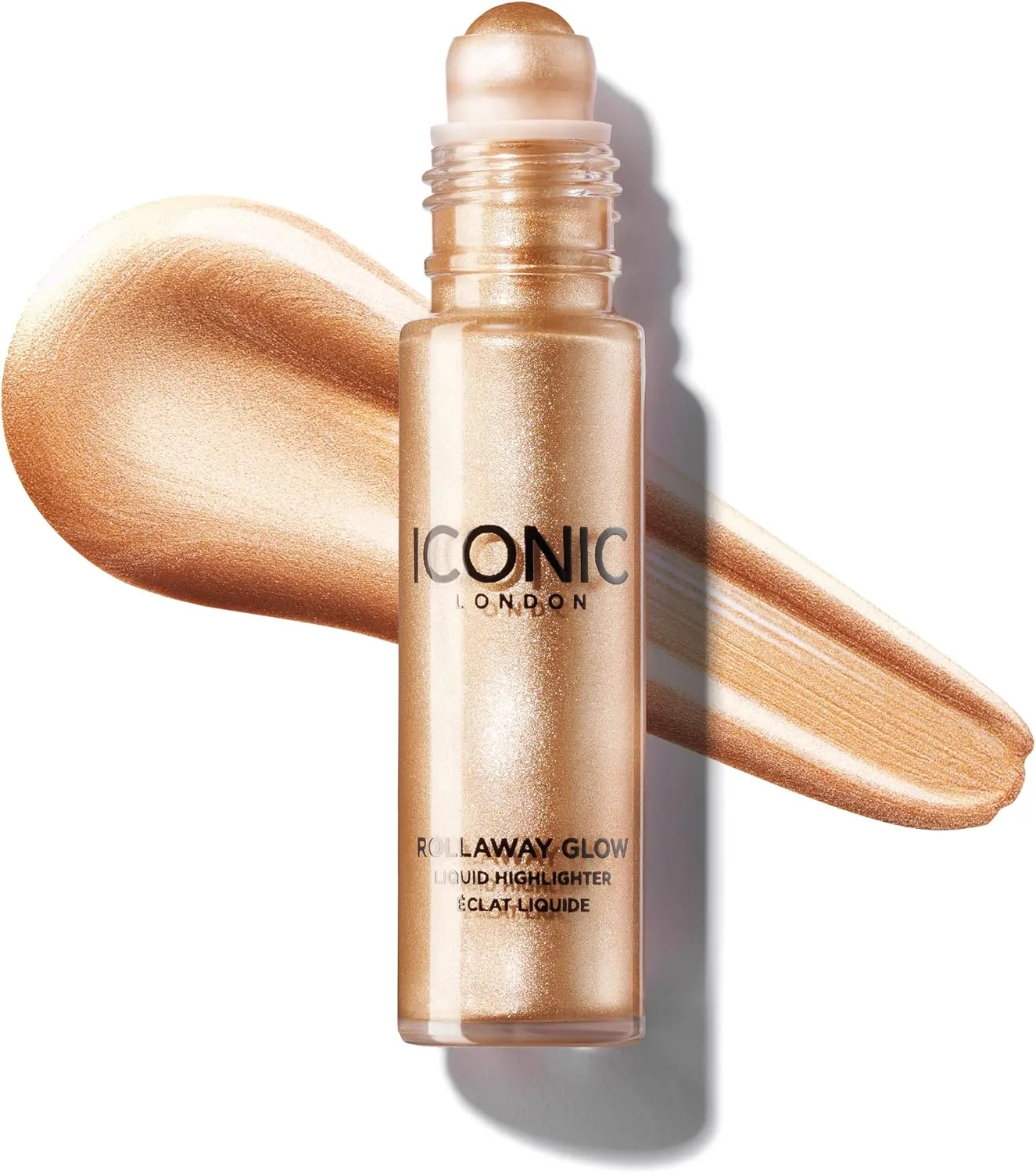 ICONIC London Rollaway Glow Highlighter Makeup, Champagne Chic, 8 ml