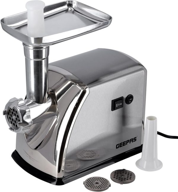 ⁦Geepas Meet Grinder, 2500 Watts, Stainless Steel Gmg1909⁩ - الصورة ⁦4⁩