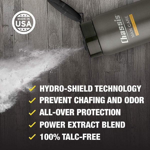 ⁦Chassis Premium ICE Body Powder for Men - With Extra Cooling Sensation and Fresh Scent⁩ - الصورة ⁦2⁩