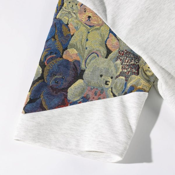 ⁦GMOYD Mens Embroidery T Shirt Crewneck Short Sleeve Shirts Patchwork Baggy Tees Tops⁩ - الصورة ⁦6⁩