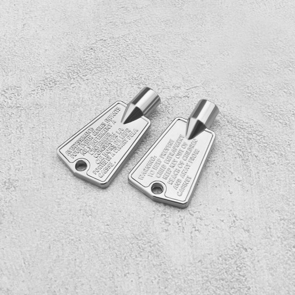 ⁦The Lord of the Tools 3Pcs Freezer Door Key Replacement 216702900 297147700 Compatible with Frigidaire Compatible with Kenmore Metal Refrigerator Door Key⁩ - الصورة ⁦7⁩