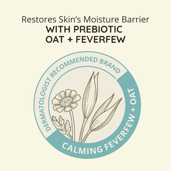 ⁦Aveeno Calm + Restore Redness Relief Moisturizing Cream, Daily Facial Cream for Sensitive Skin Instantly Calms & Soothes the Appearance of Redness, Fragrance-Free & Hypoallergenic, 1.7 oz⁩ - الصورة ⁦5⁩