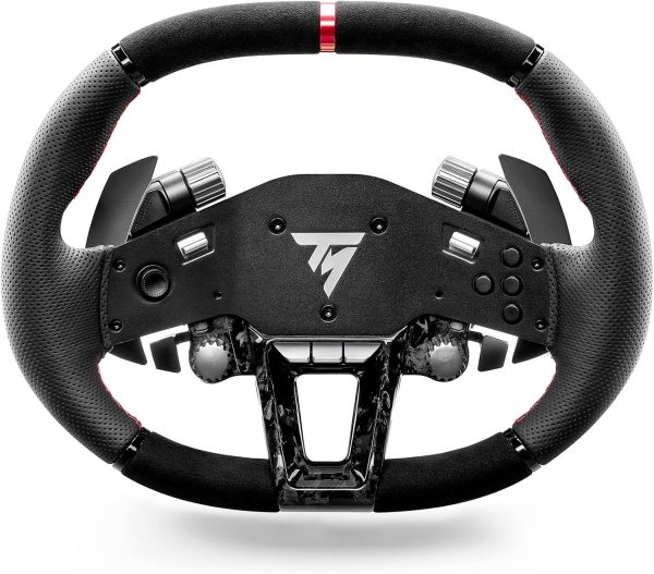 Thrustmaster Hyper Car Wheel Add-On, Ergonomic and wrapped with Leather and Alcantara, Works with Thrustmaster's T818 and T598 ecosystem bases - Compatible on PS5, PS4 and PC