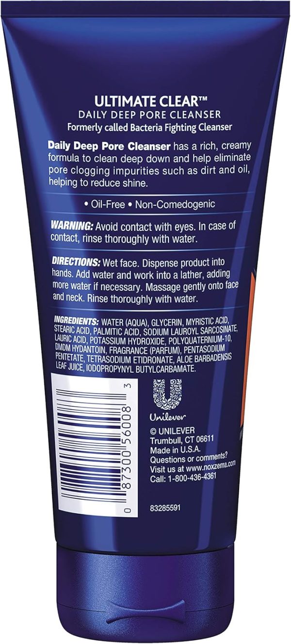⁦Noxzema Ultimate Clear Daily Deep Pore Cleanser 6 Oz (Pack of 2)⁩ - الصورة ⁦2⁩