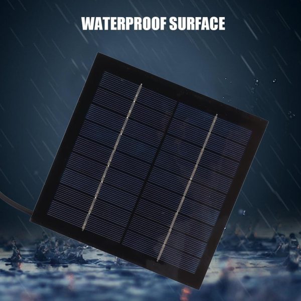 ⁦BROLEO Camping Fan, 6W 6 Inch Portable Camping Solar Fan, Solar USB Dual Powered Fan with Stretchable Stand, Waterproof Solar Panel Fan Tent Fan for Home, Camping, Outdoor, Fishing⁩ - الصورة ⁦3⁩