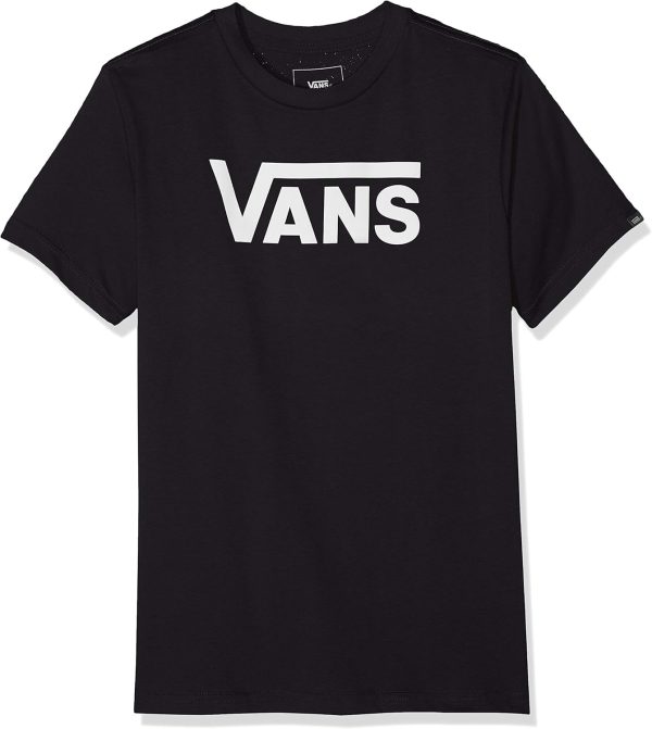 Vans Baby Boys Vans Classic Kids T Shirt, Black (Black White Grey Melange), 7-8 Years UK