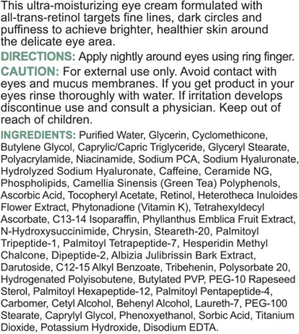 ⁦Replenix All-trans-Retinol Enriched Eye Cream, 0.5 Fl oz⁩ - الصورة ⁦7⁩