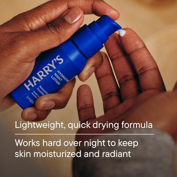 ⁦Harry's Hydrating Night Lotion, Night Moisturiser for Face, Lightweight 50ml, 2 Pack⁩ - الصورة ⁦3⁩