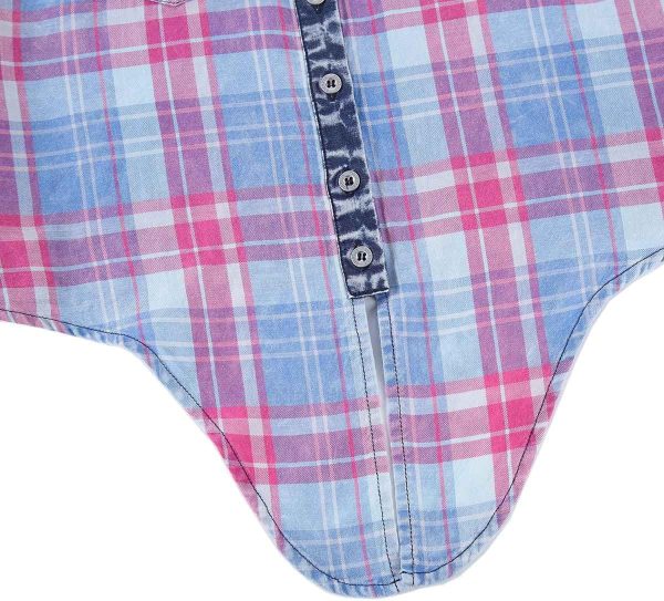 ⁦Bienzoe Girls Crop Tank Tops: Cowgirl Plaid Sleeveless Button Down Western Casual Blouse⁩ - الصورة ⁦9⁩