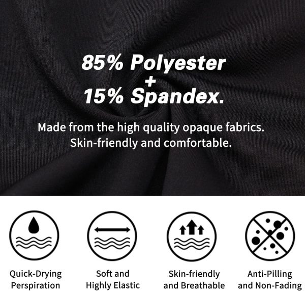 ⁦Men's Compression Shirts Long Sleeve Athletic Workout Tops Gym Undershirts Active Sports Baselayers⁩ - الصورة ⁦7⁩