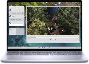 Dell Inspiron 16 Laptop 16" WUXGA(1920x1200) Display, AMD Ryzen7 8840U, 8 cores, 16GB DDR5, 1TB SSD, Fingerprint Reader, BK, Windows 11, TWE Mouse Pad